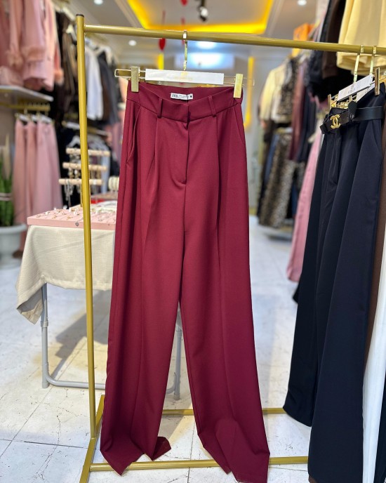 Yüksek Bel Palazzo Pantolon