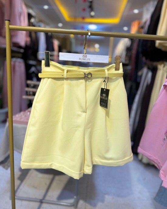 Kemerli Şehir Boy Şort