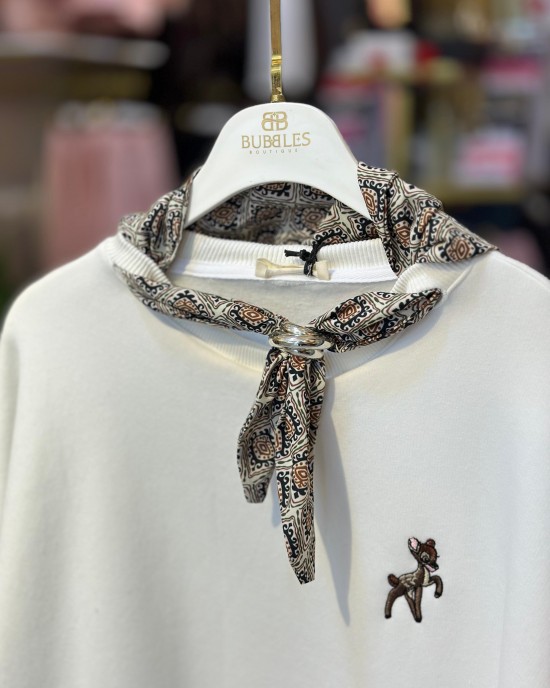 Fular Detaylı Sweatshirt