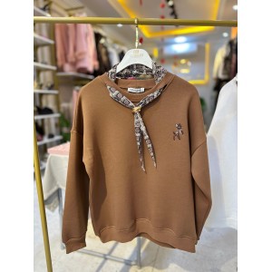 Fular Detaylı Sweatshirt